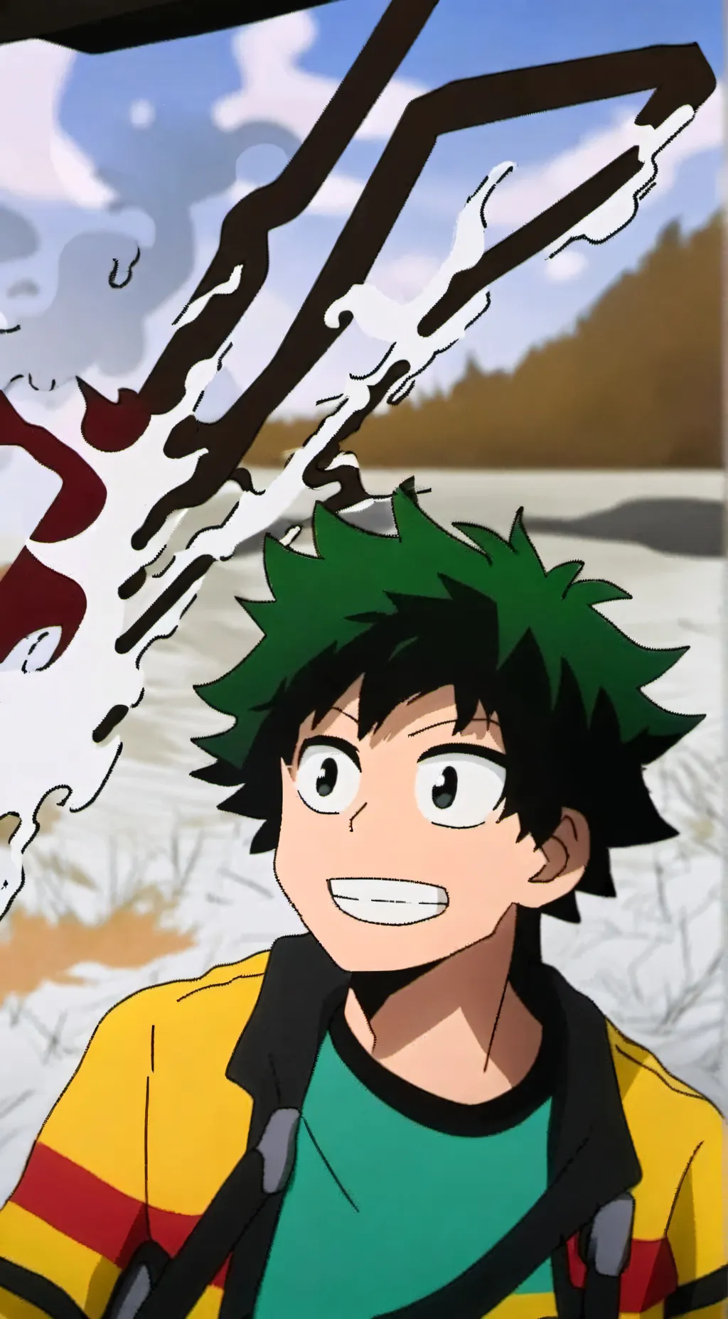 ai character: Dekus birthday background