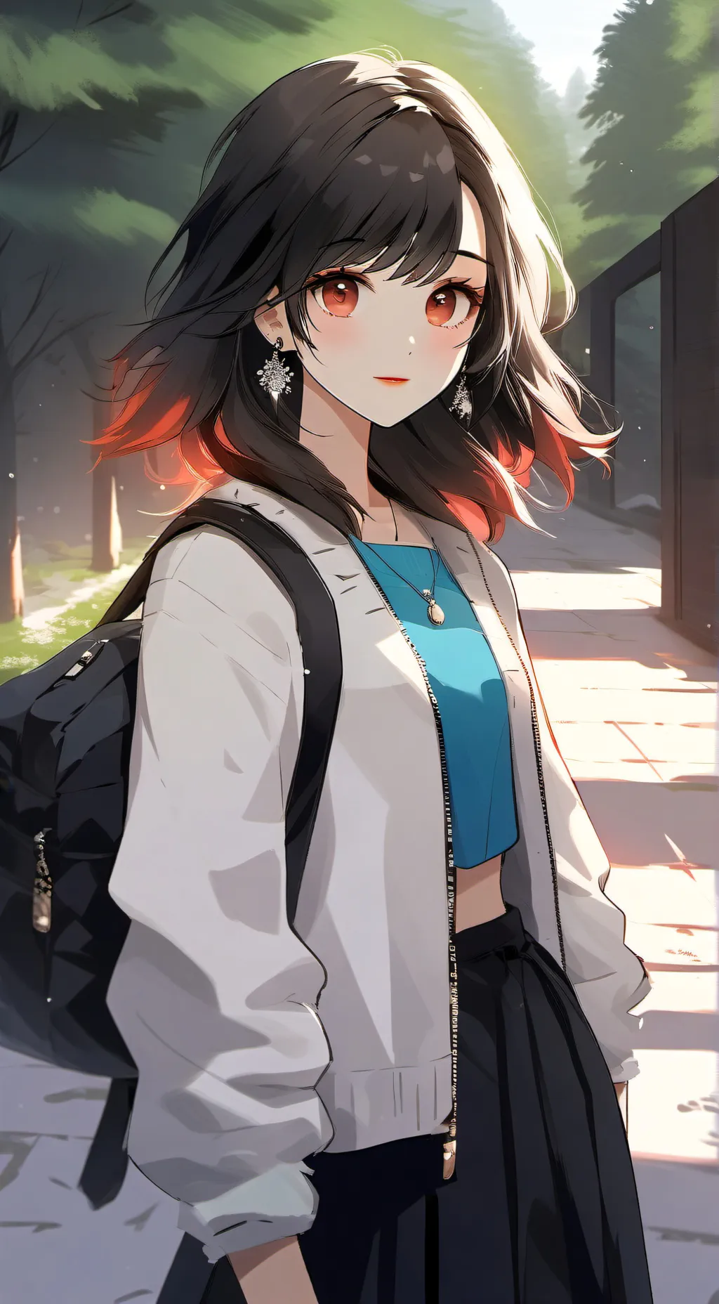 ai character: Leah  background