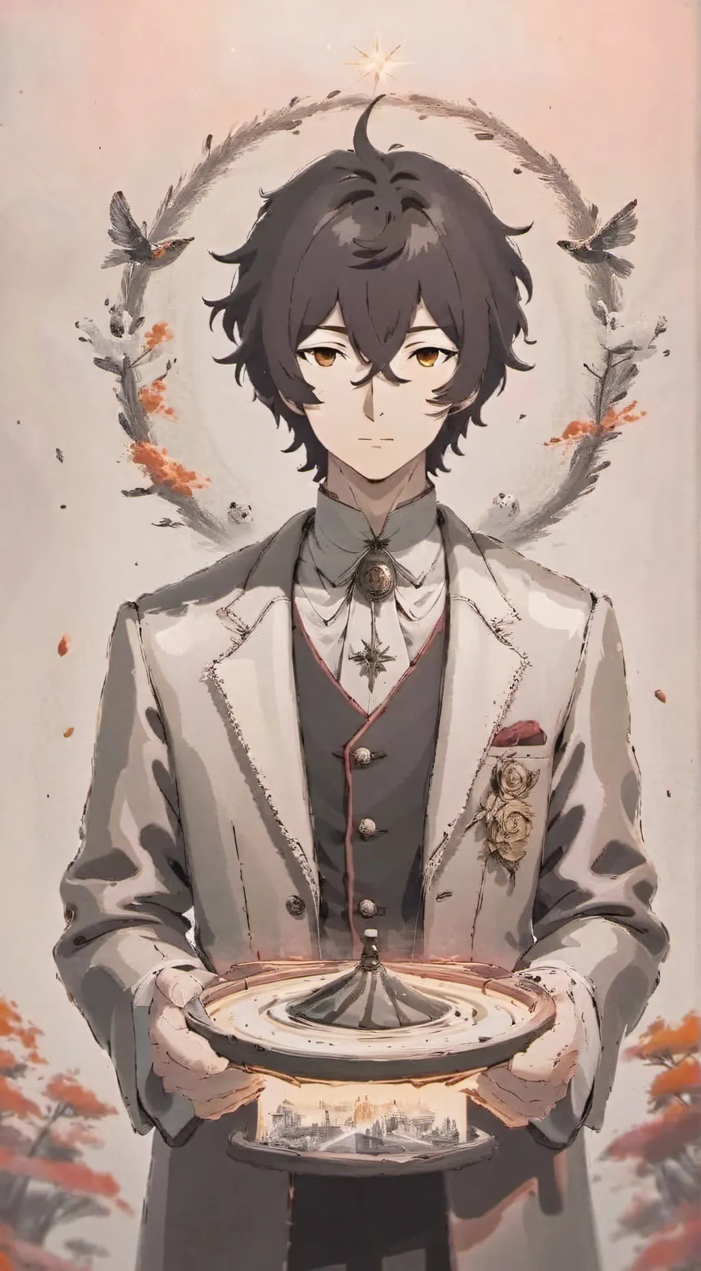 ai character: Dazai✨ background