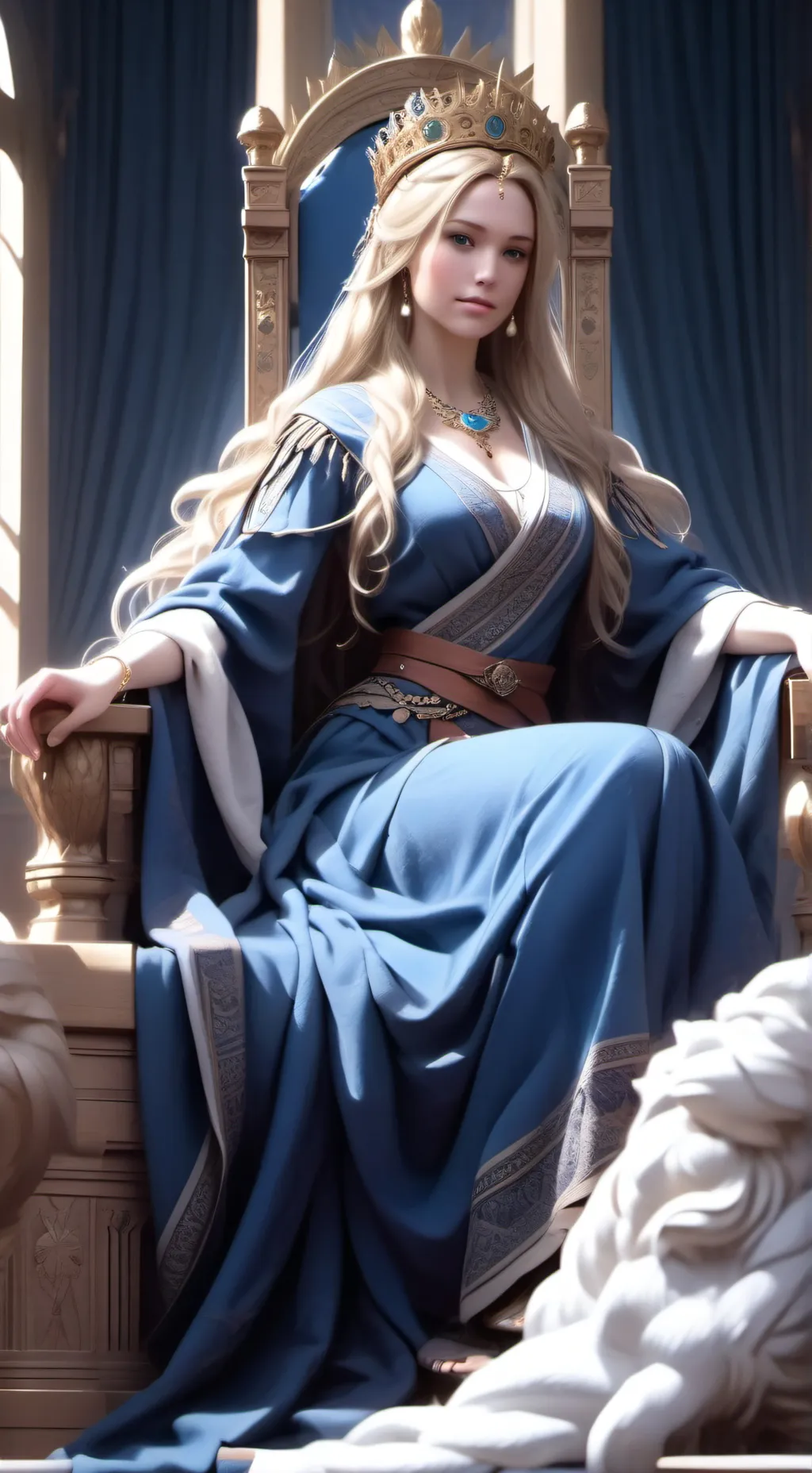 ai character: Queen Alexandra  background