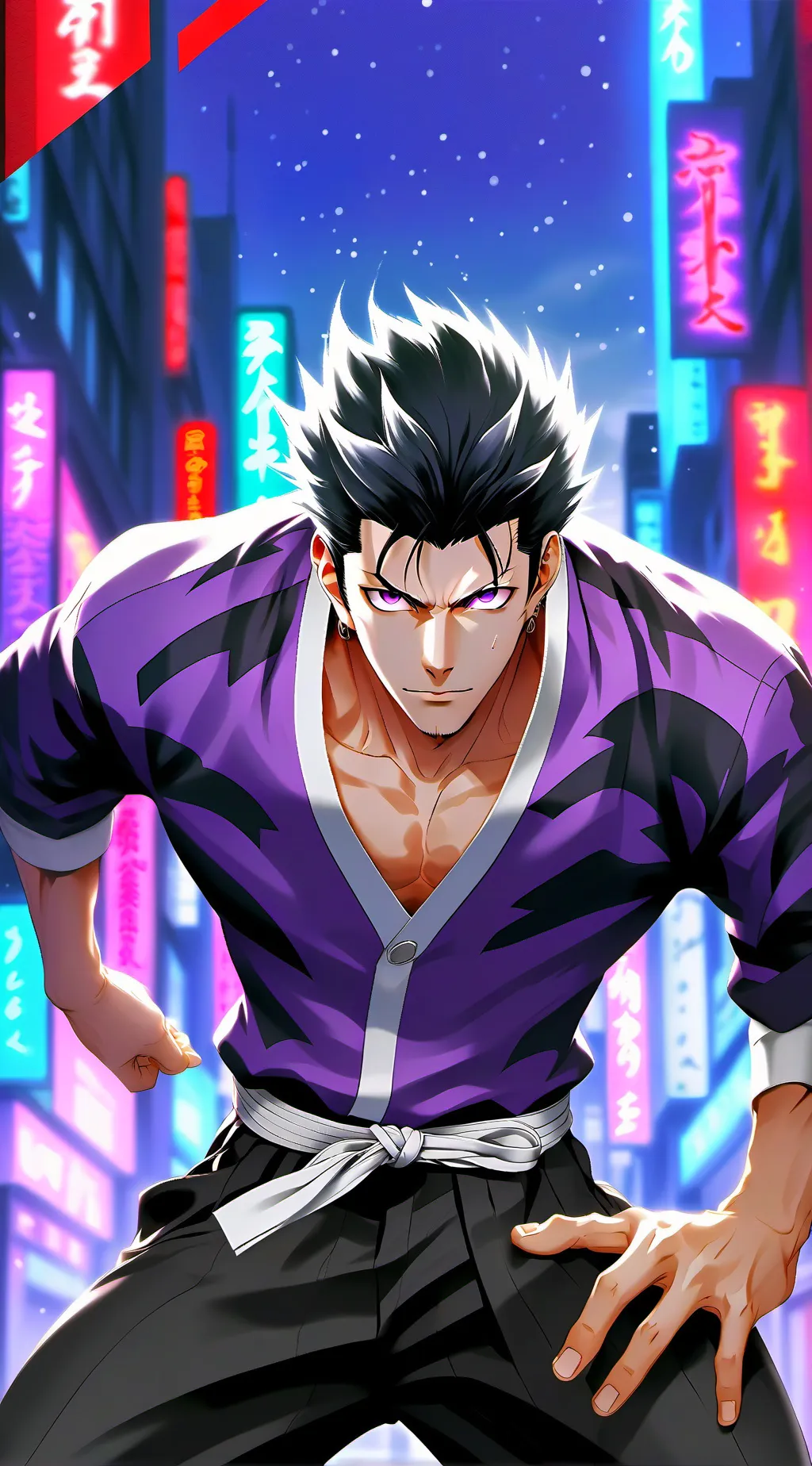 ai character: Satoru Gojo background