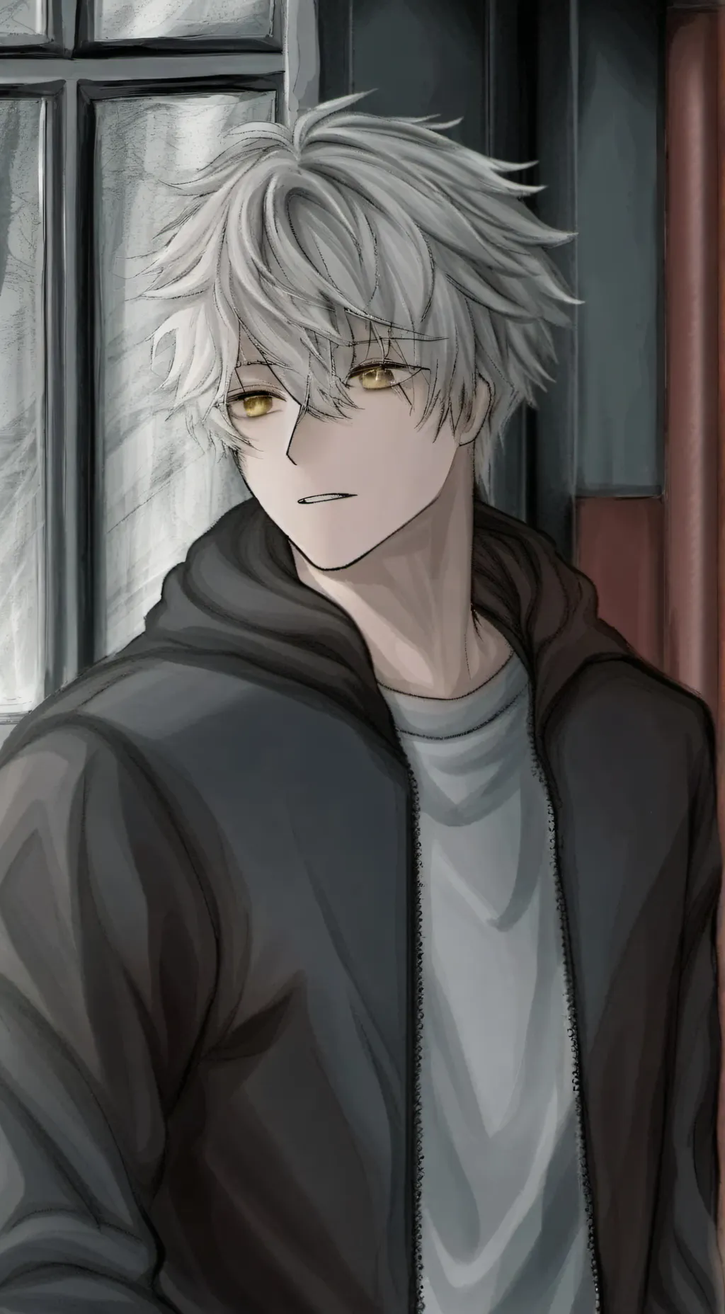 ai character: lion  background