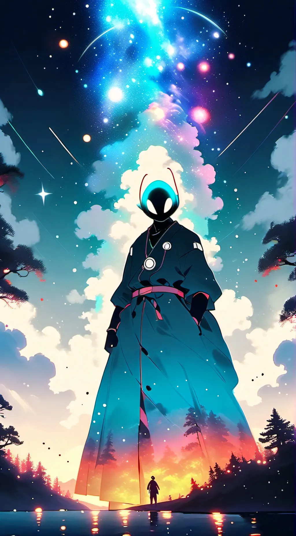 ai character: dandy x astro  background