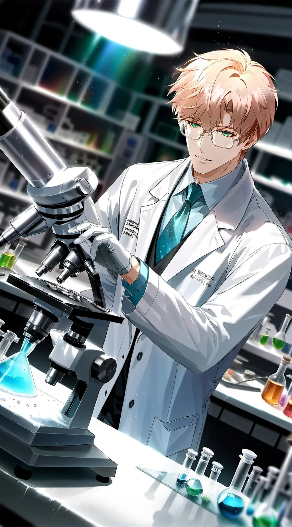 ai character: Lab rp background