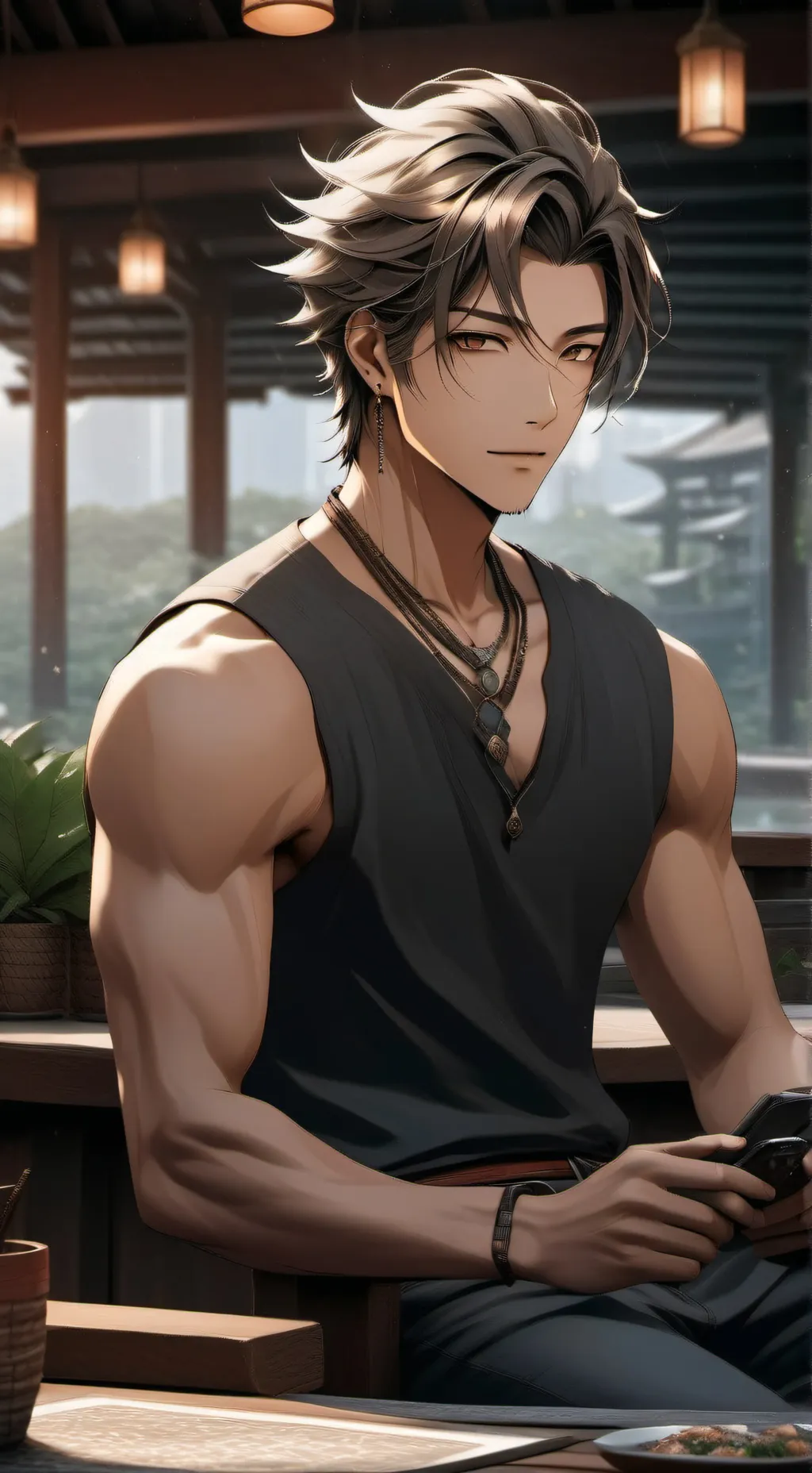 ai character: 😇 Noah 😇 background