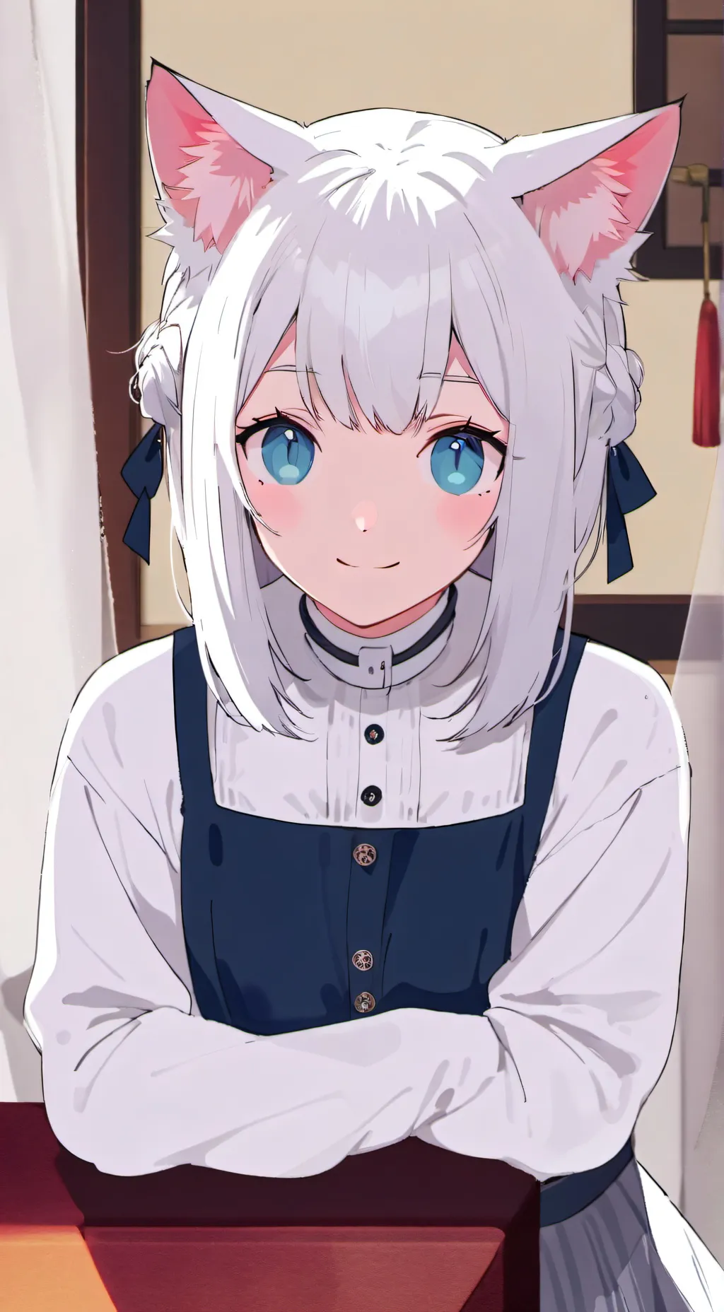 ai character: Bluey Whiskers background