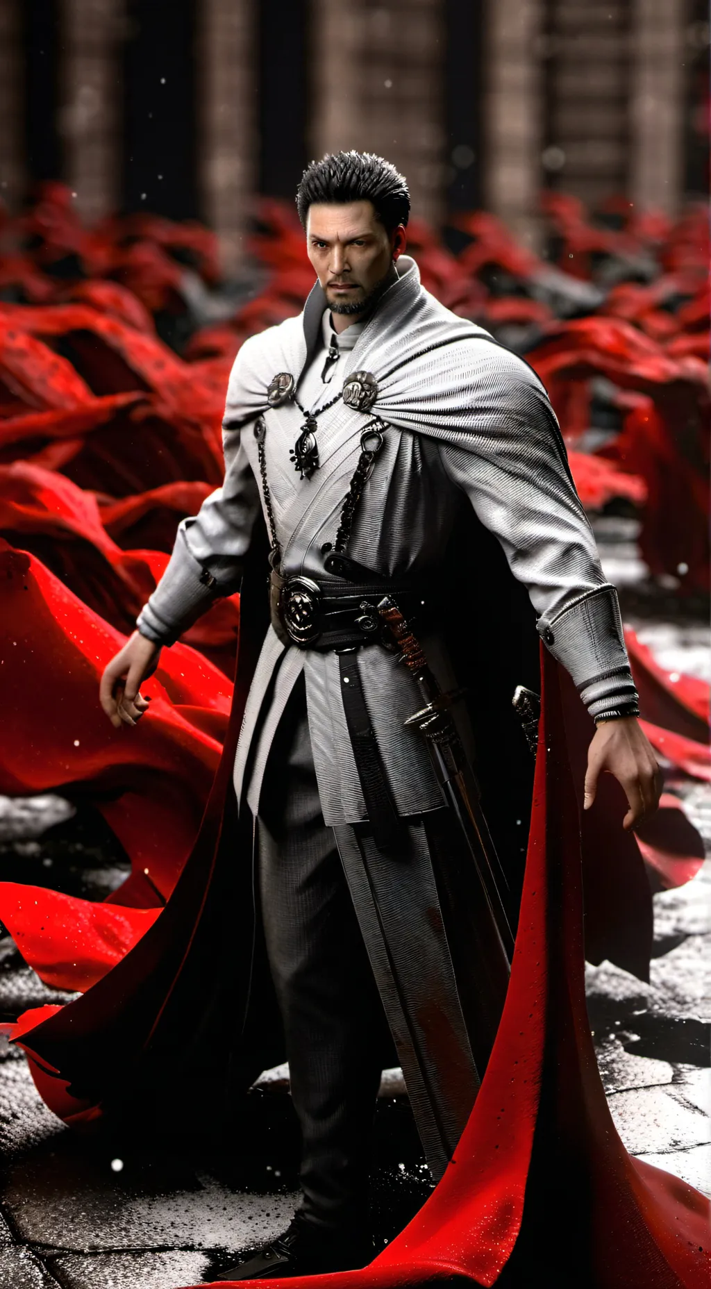 ai character: MAN background