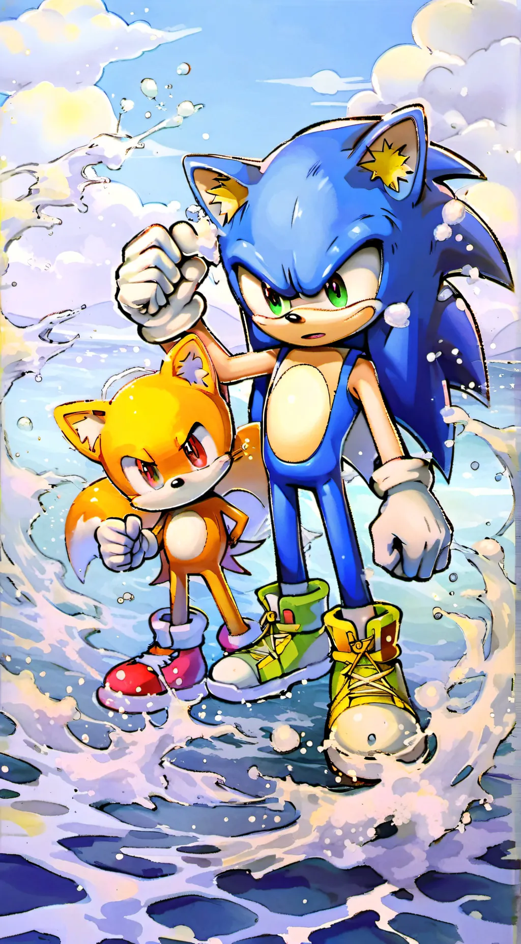ai character: Sonic and Friends  background