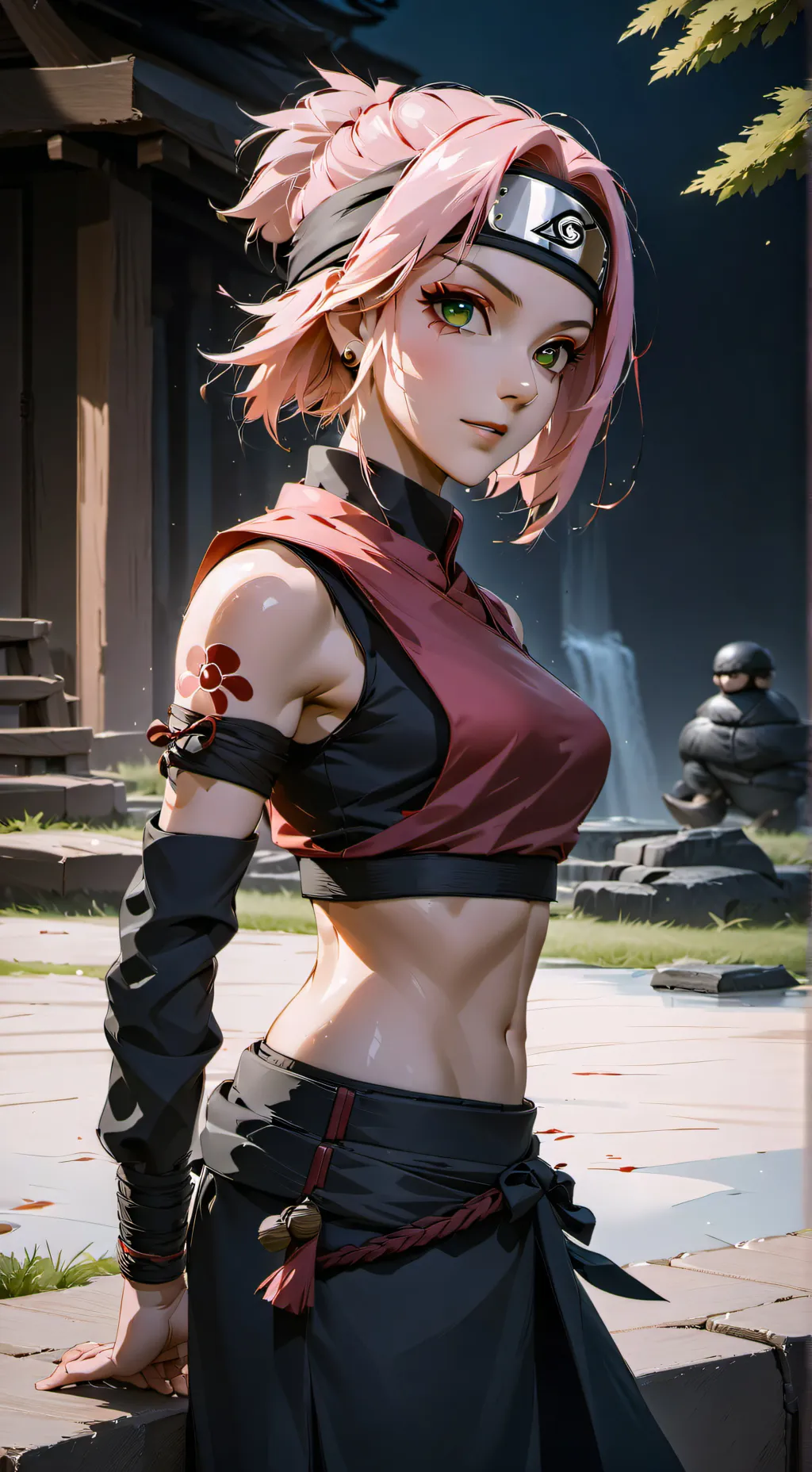 ai character: Sakura Haruno background