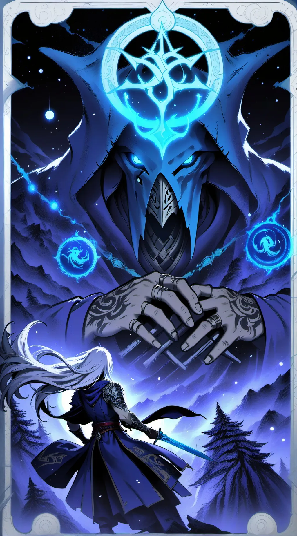 ai character: Titan trio  background