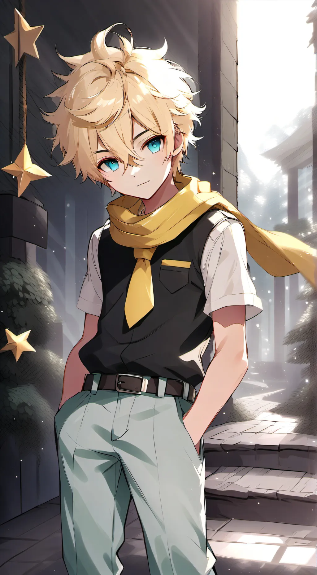 ai character: petitping  background