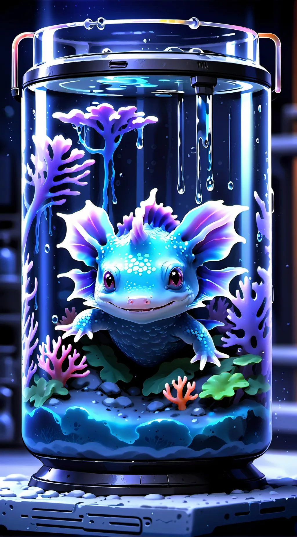 ai character: Pixel background
