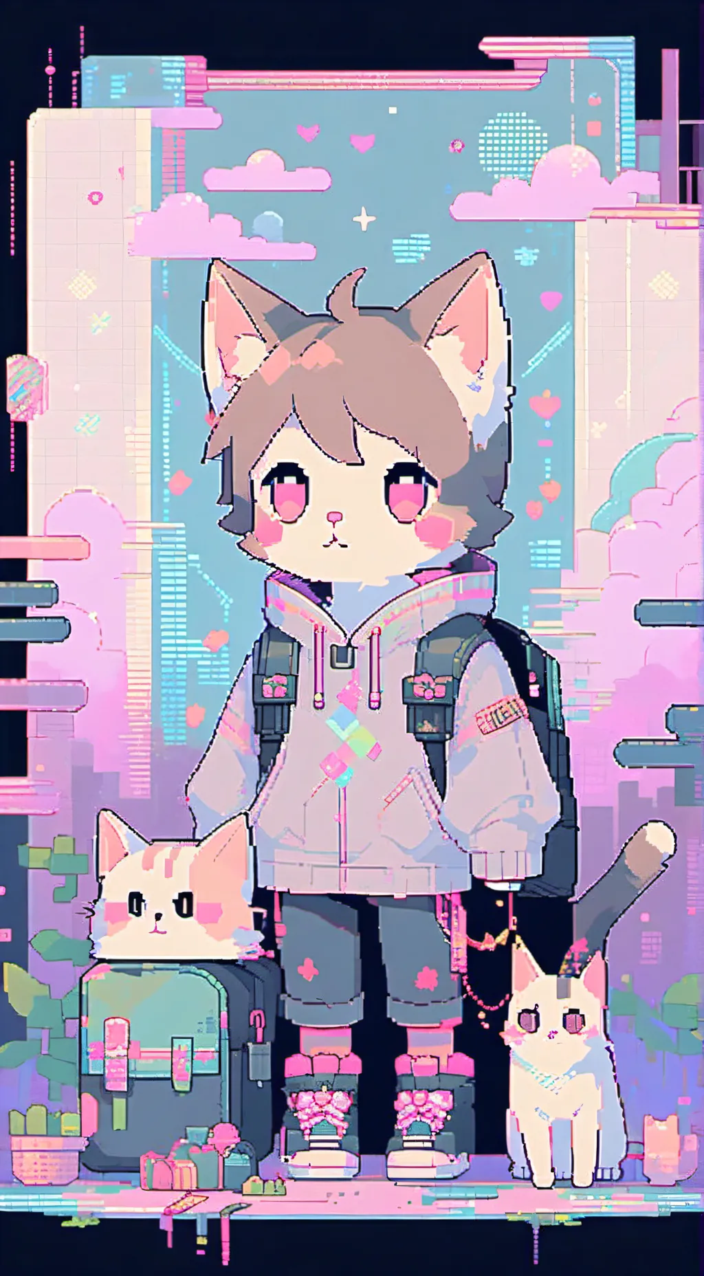 ai character: Moop, Meep and Dan background