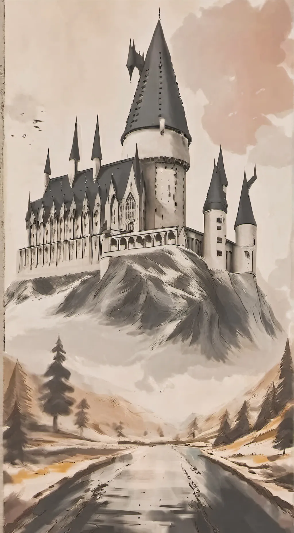 ai character: Hogwarts background