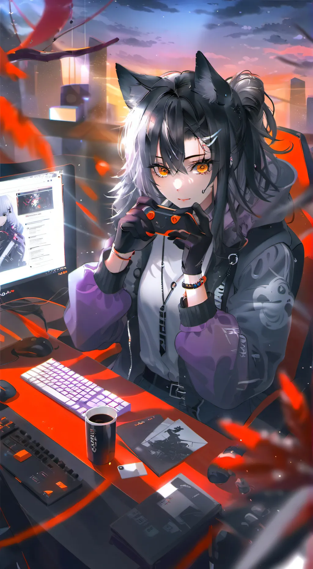 ai character: Andrea  background