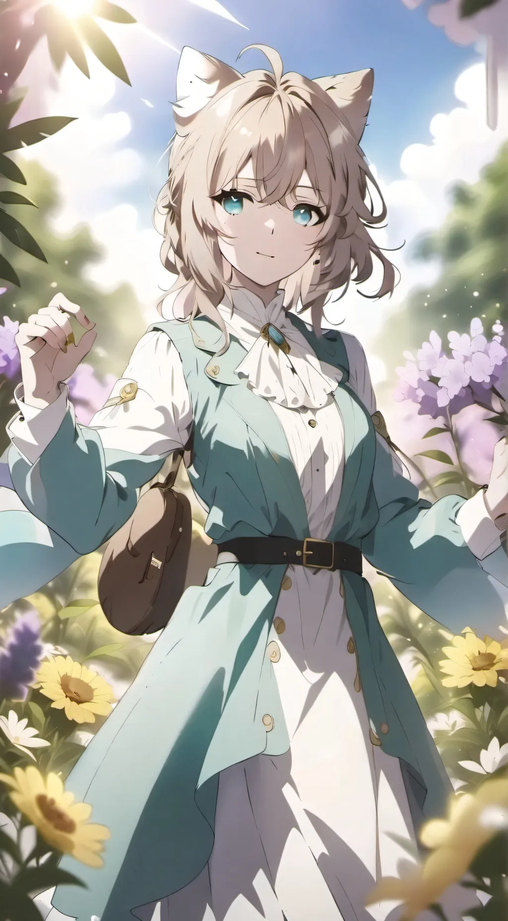 ai character: mari👉🏼👈🏼 background