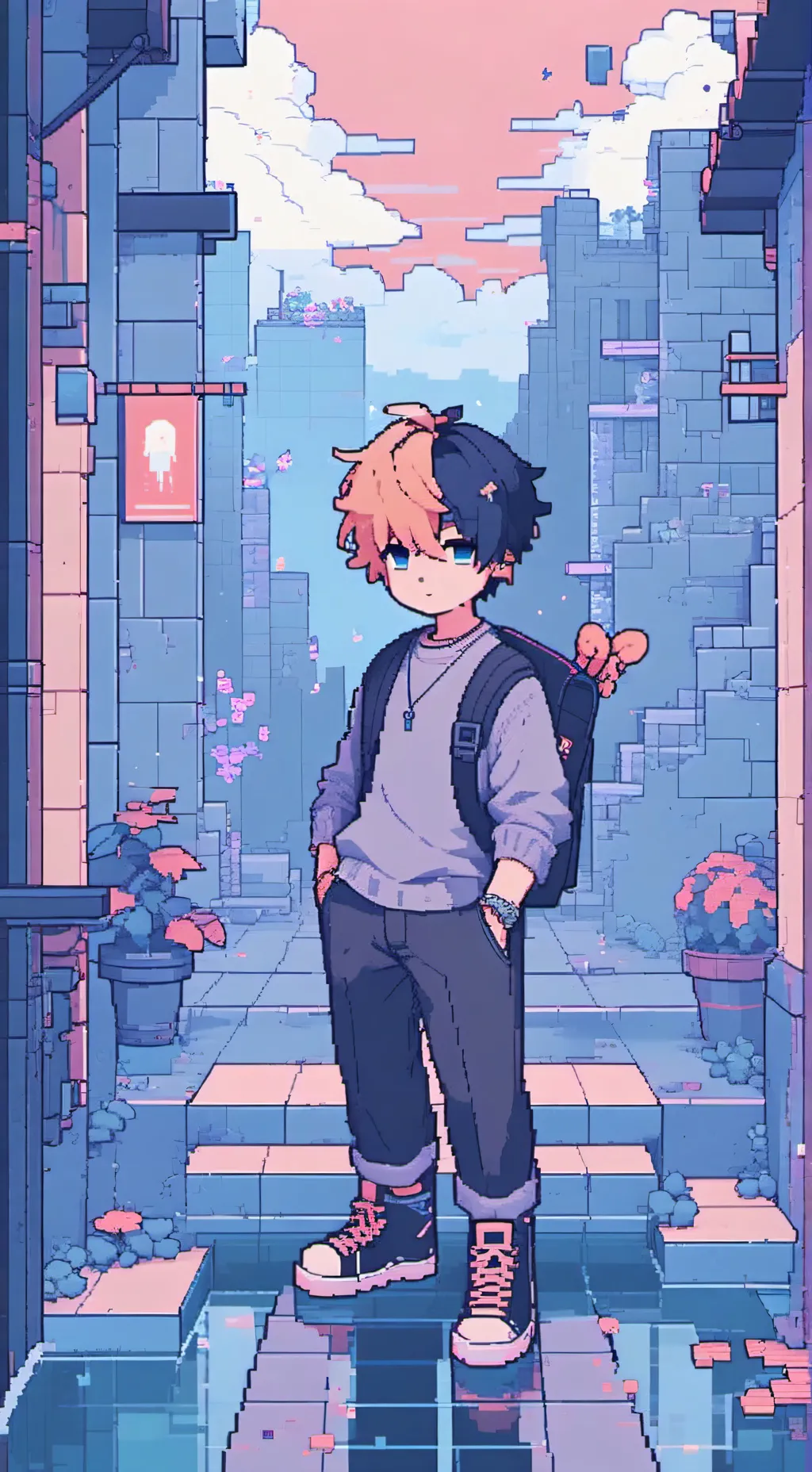 ai character: Let him go. background