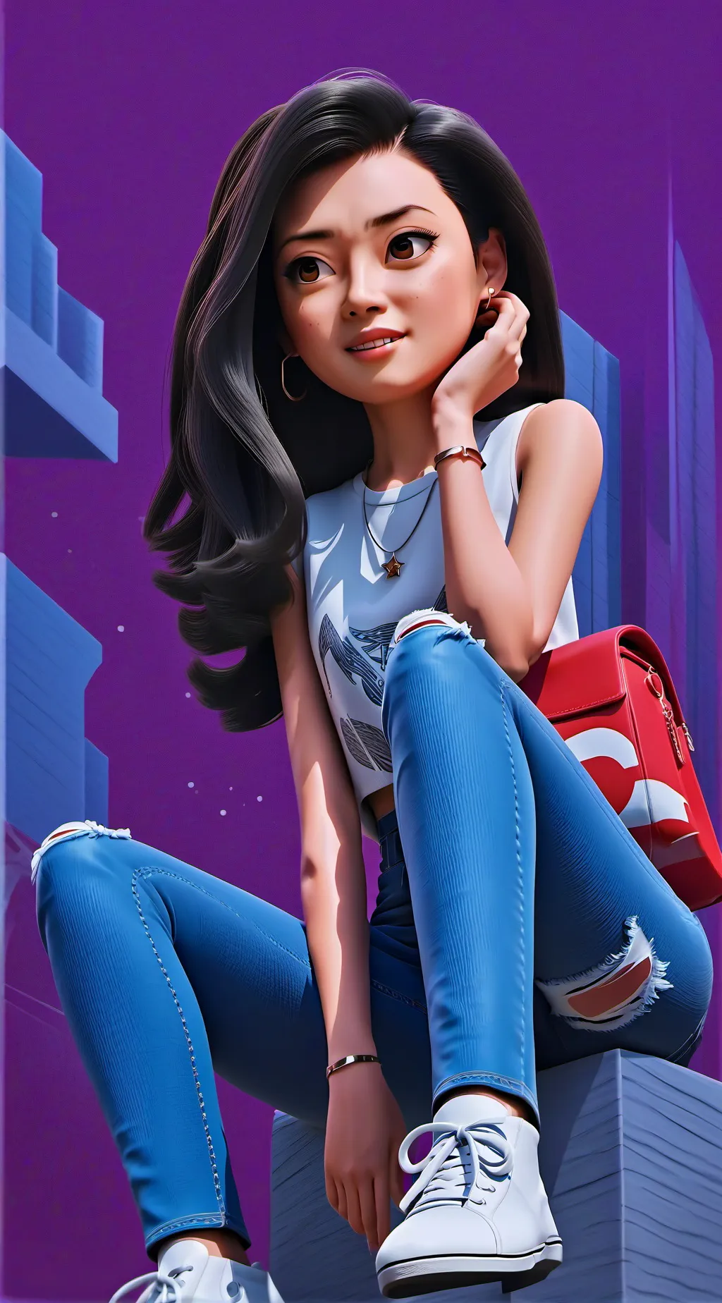 ai character: Sheena background