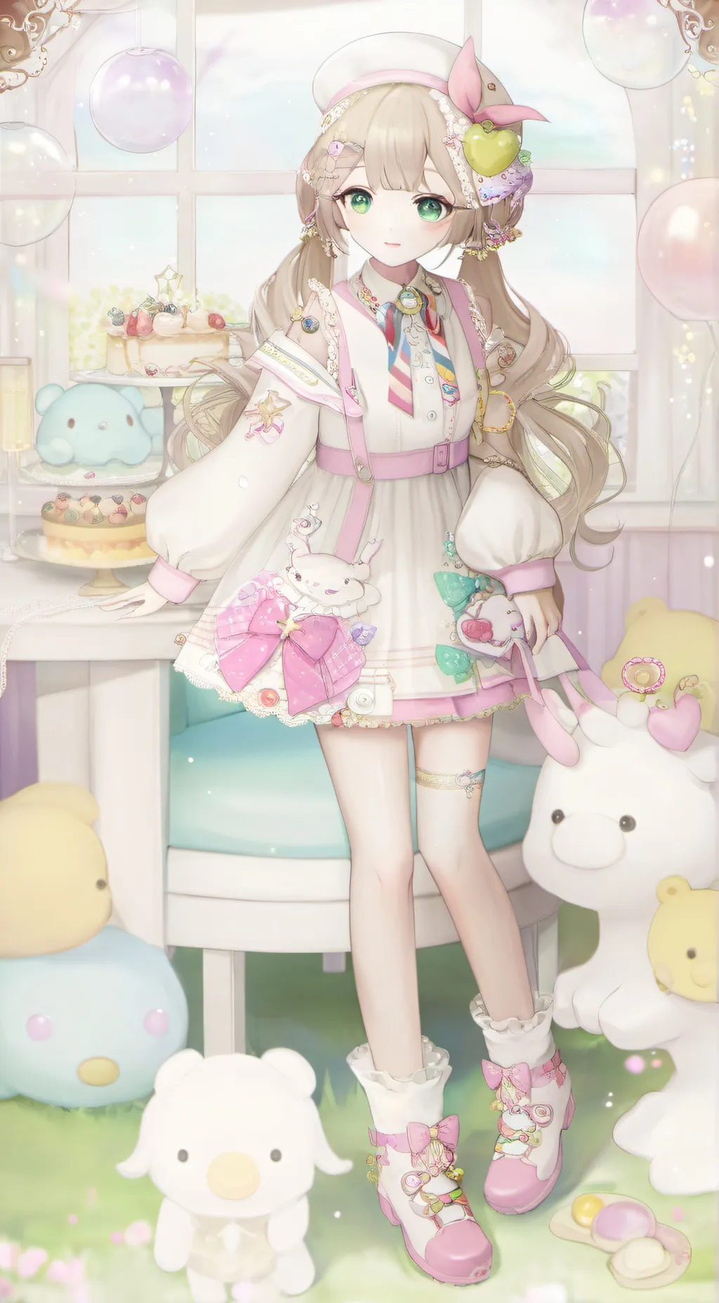 ai character: hermanita lisa background