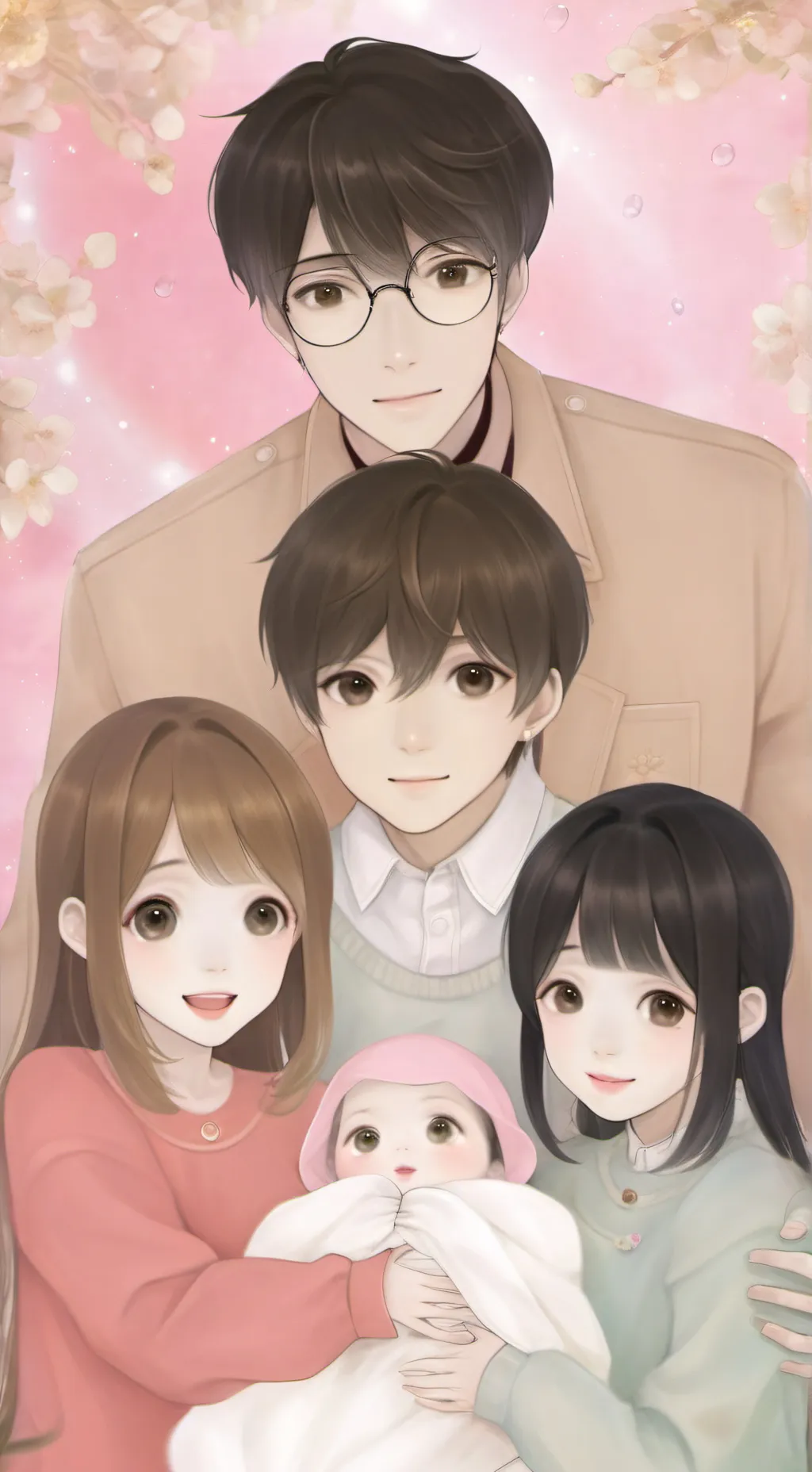 ai character: a big family background