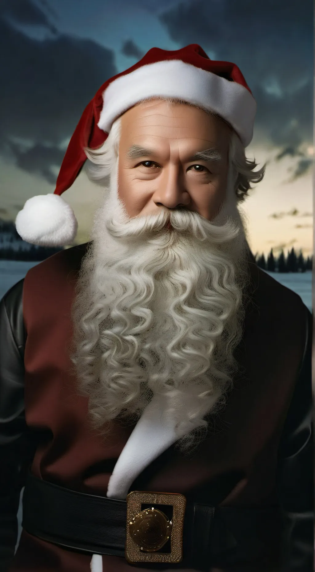 ai character: Santa claus background