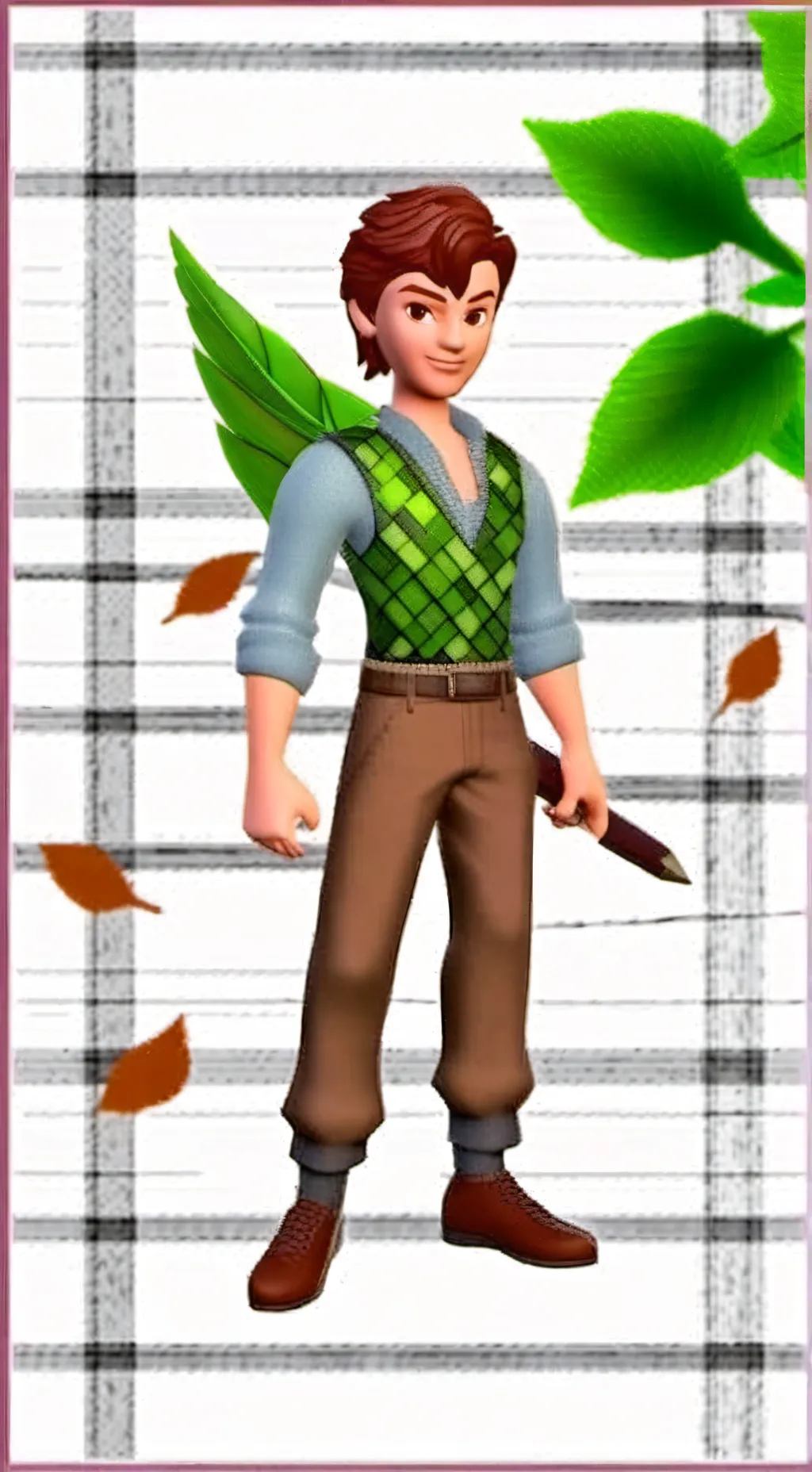ai character: Peter Pan background