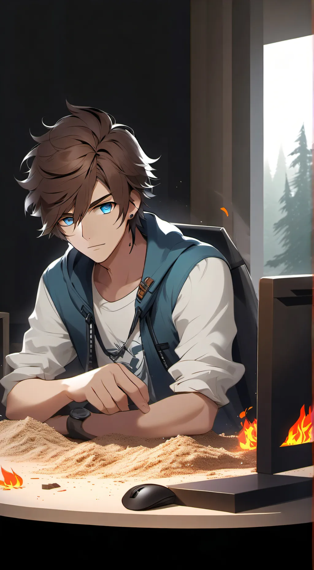 ai character: Preston background