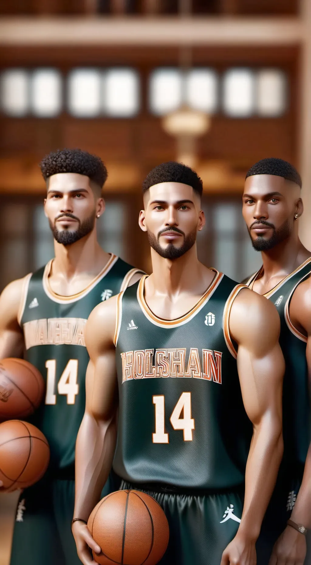 ai character:  basketball team background