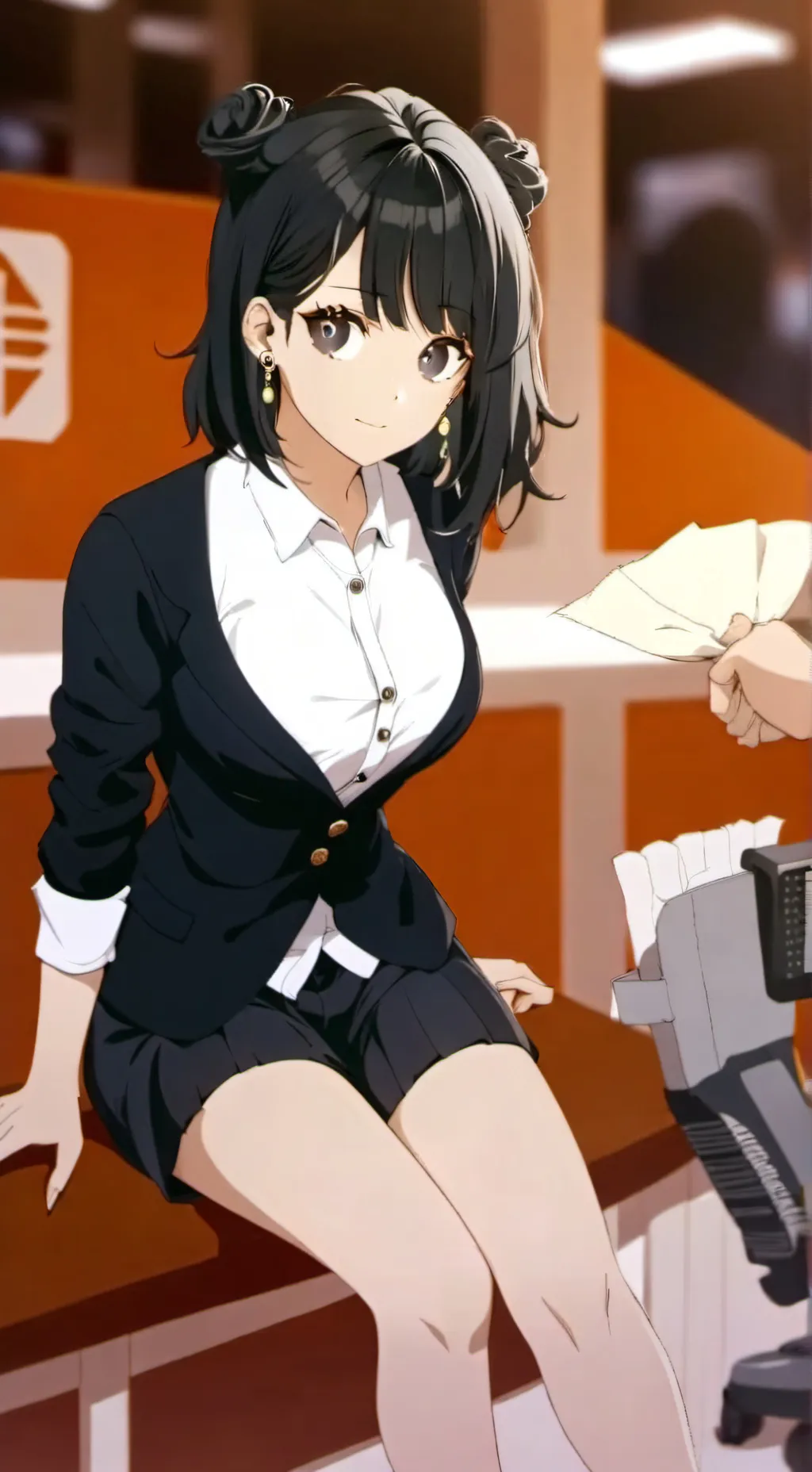 ai character: Alice empregada  background