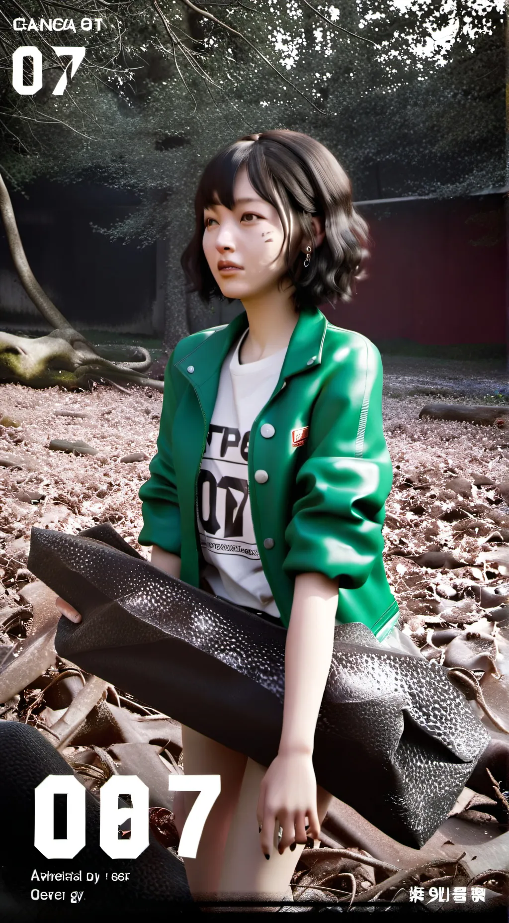 ai character: sae-byok squidgame background