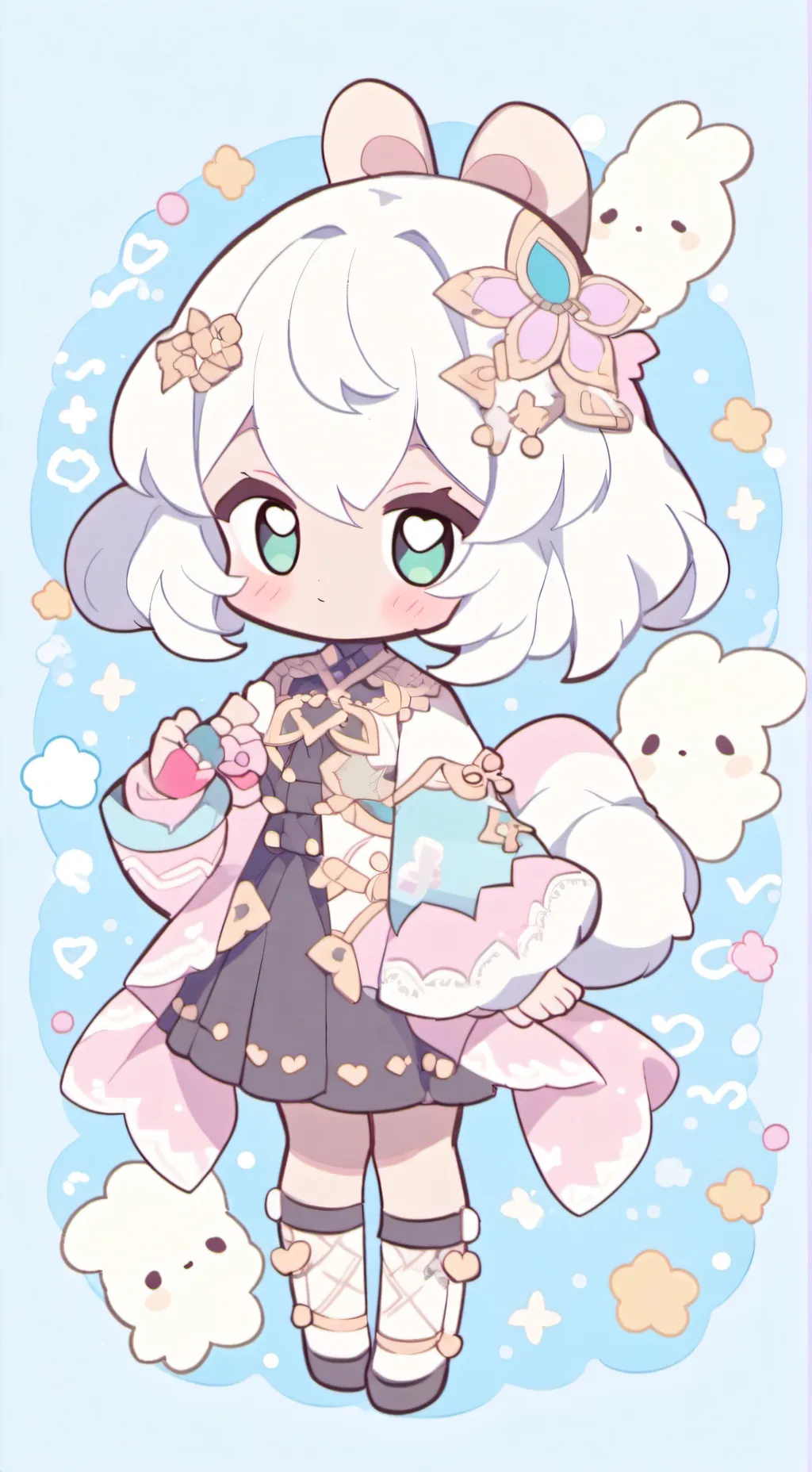 ai character: Pamela luz da lua  background