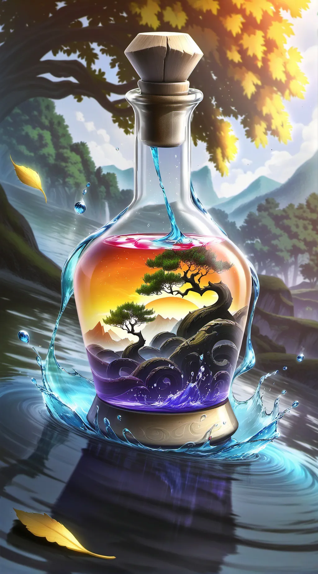 ai character: Deer potion  background