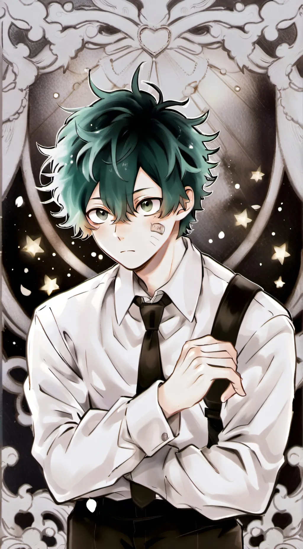 ai character: Sensei Izuku  background