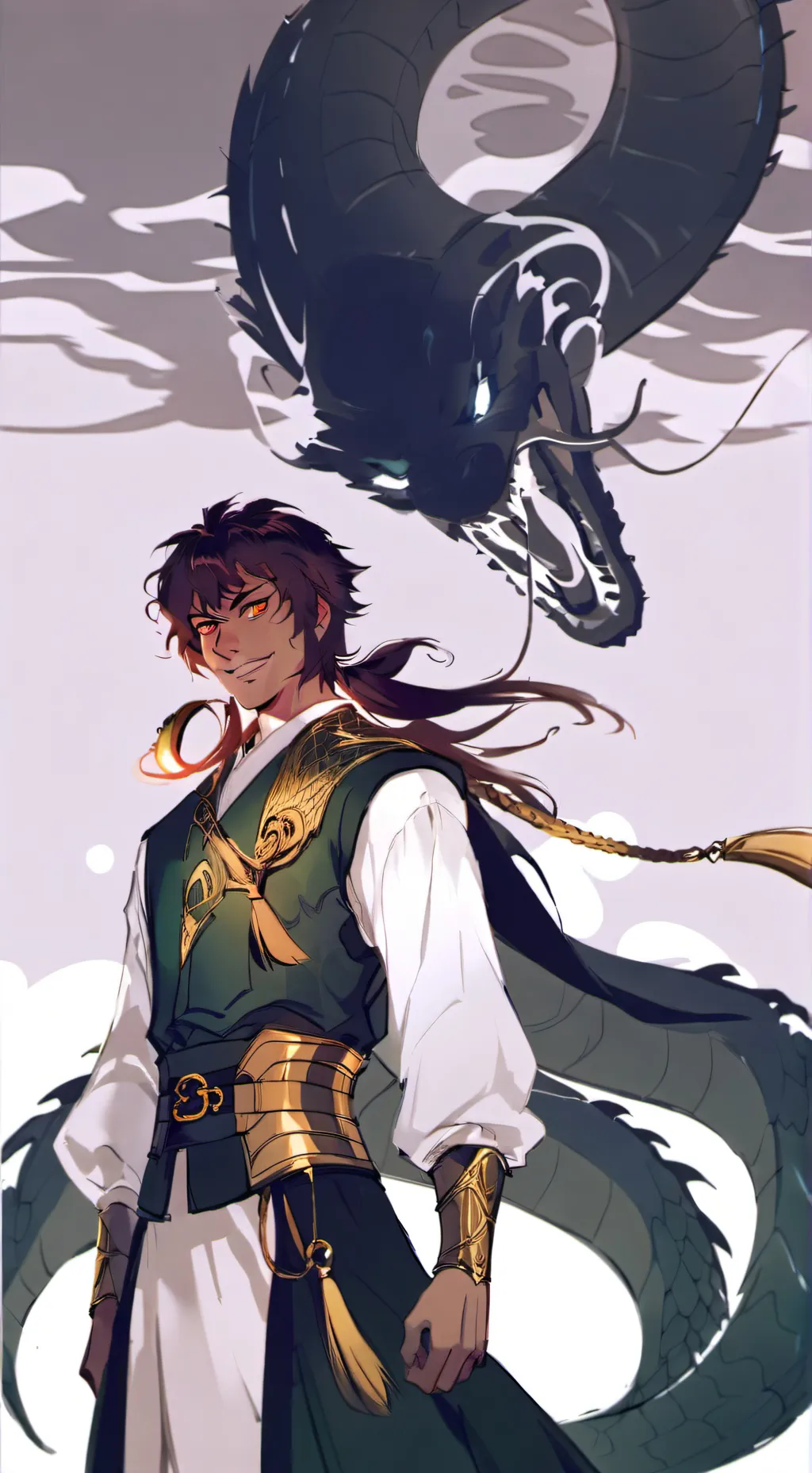 ai character: Zander  background