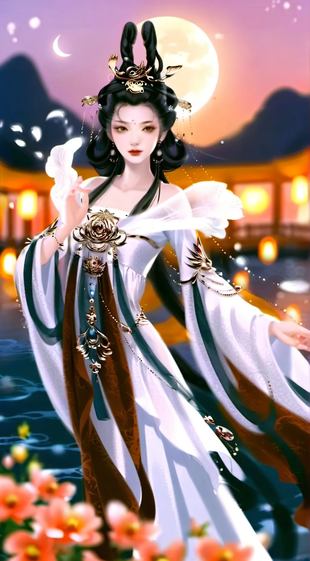 ai character: Lantern background