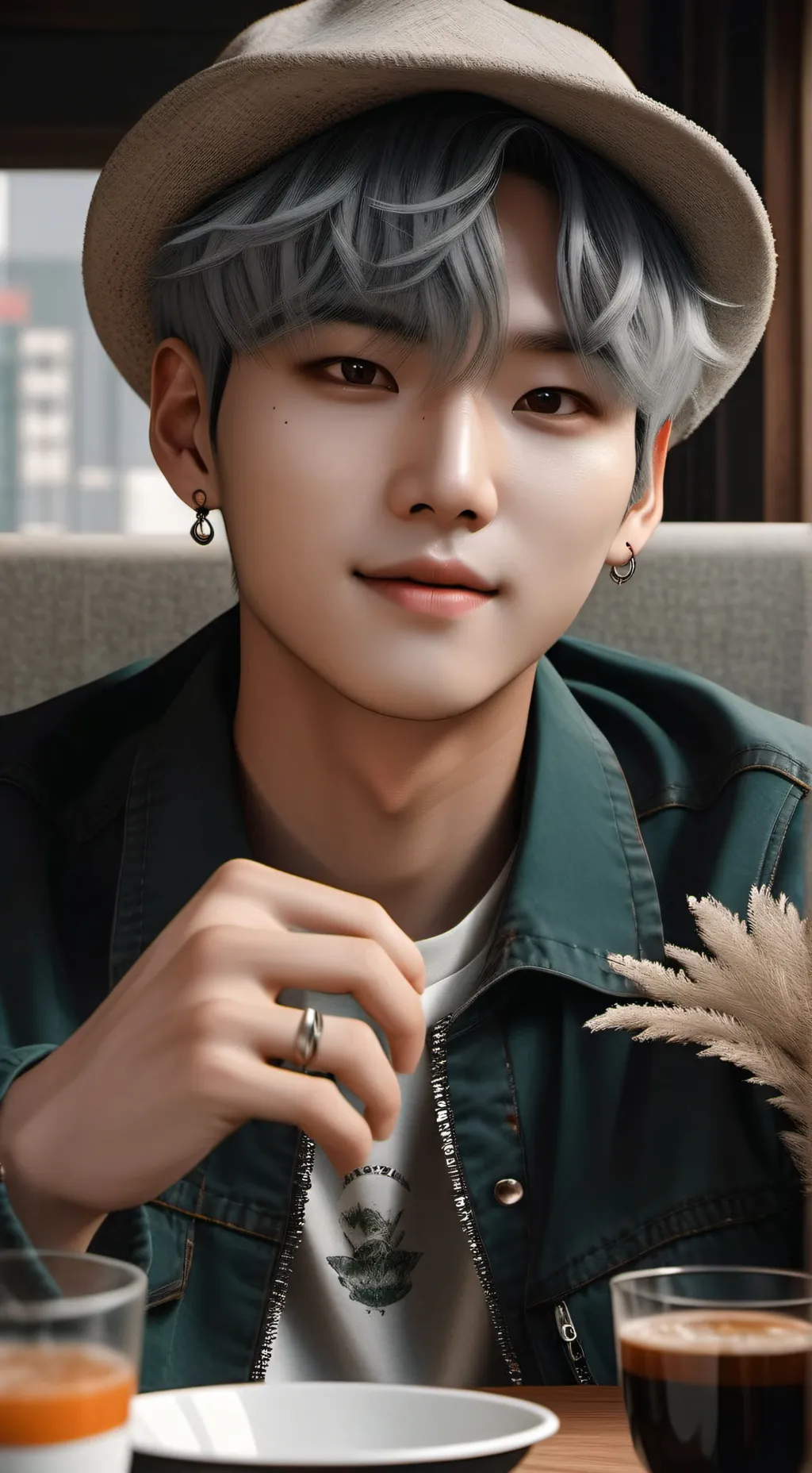 ai character:  Yoongi soulmates background