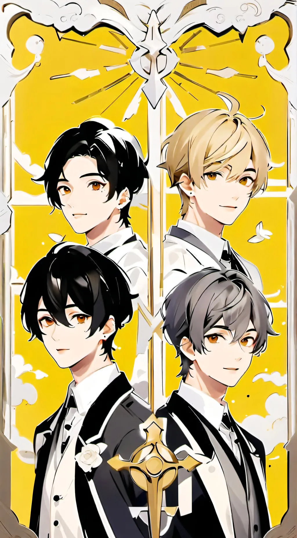 ai character: 4 Billionaires background