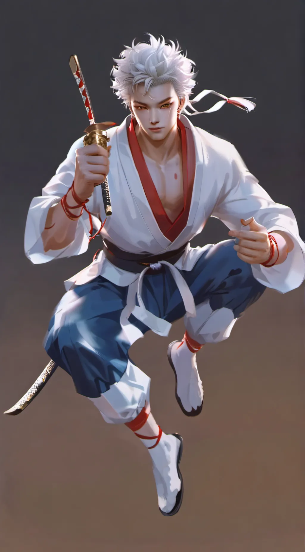 ai character: Dojo background