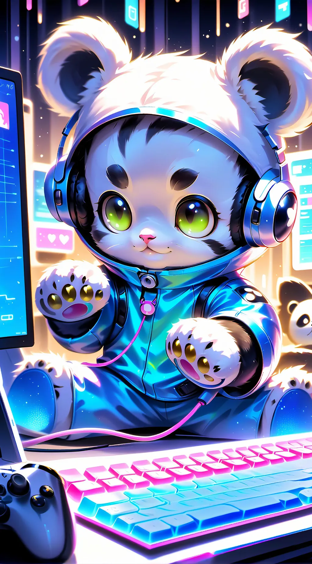 ai character: Pandora the Gamer  background