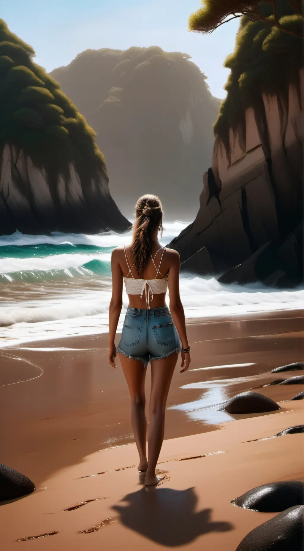 ai character: MHA BEACH+CREEP background