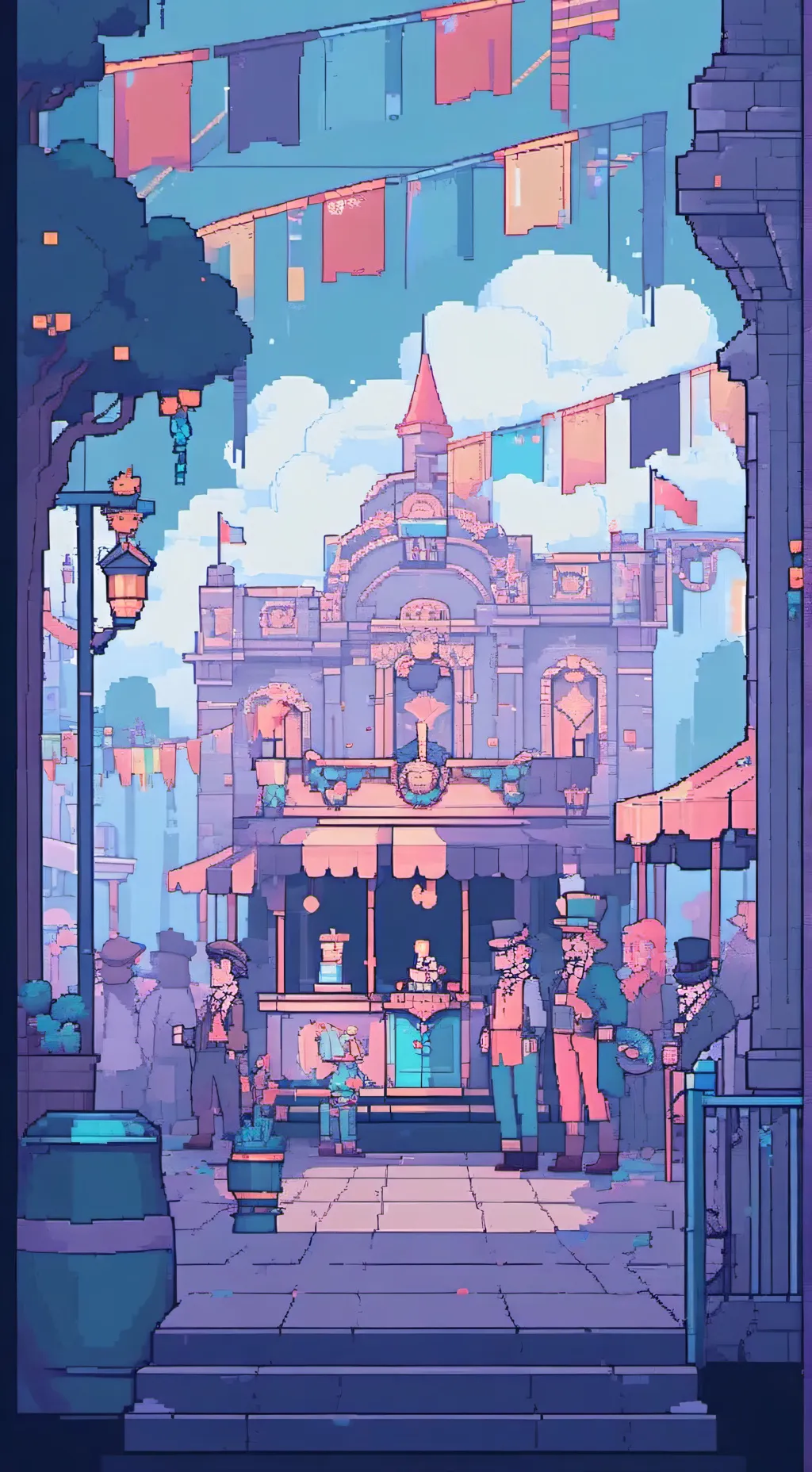 ai character: HB Carnival background