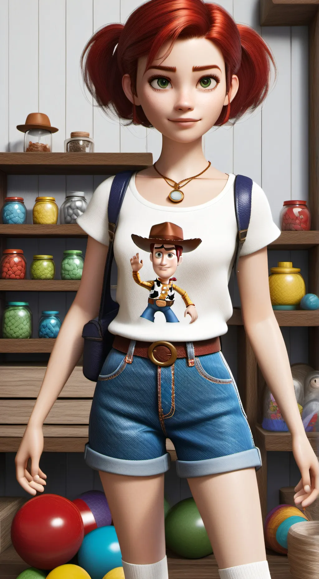 ai character: Jessie  background