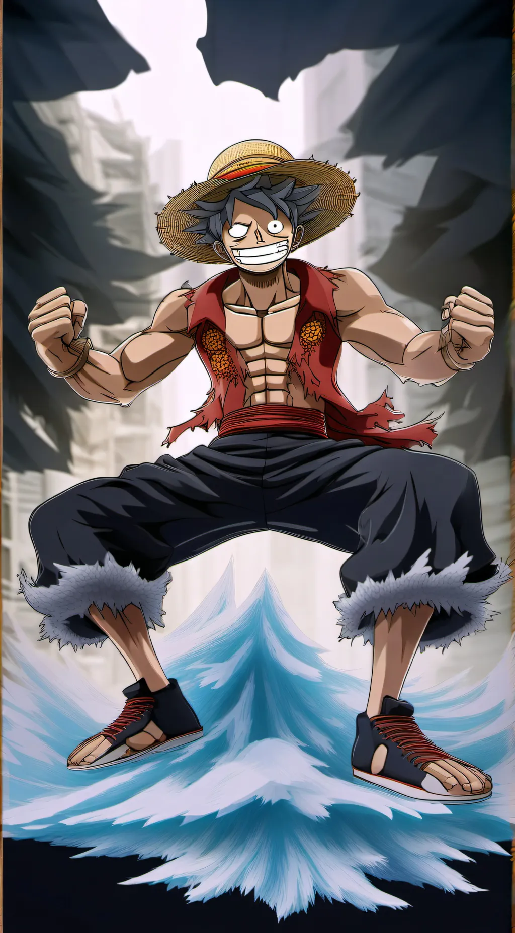 ai character: Luffy background