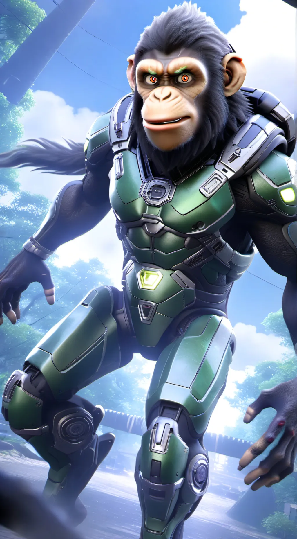 ai character: iko monkio background