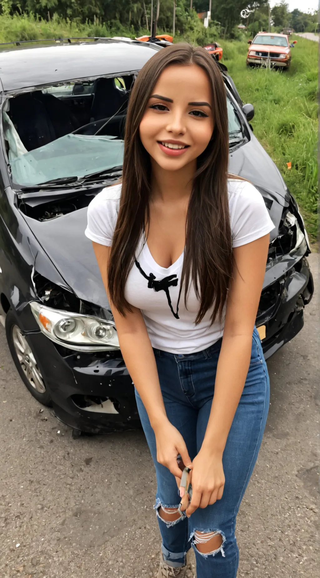 ai character: Vera 🚘🚑 background