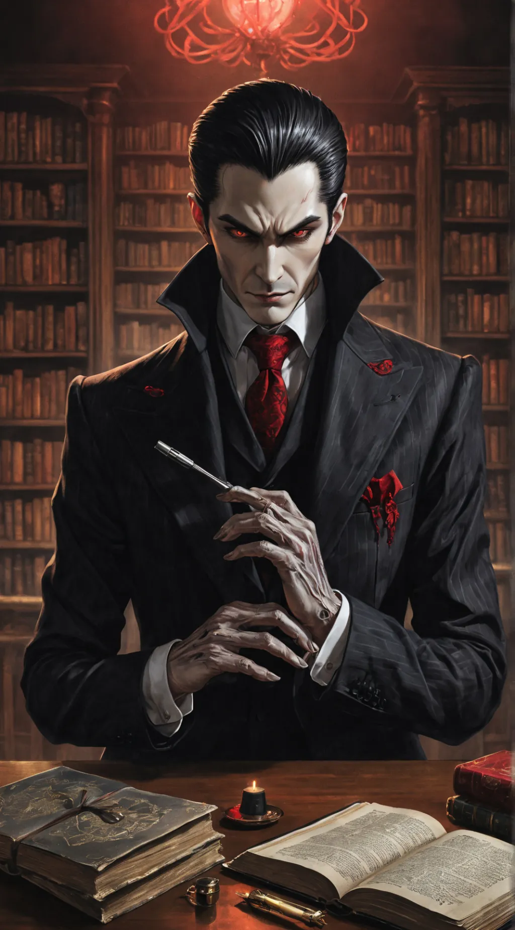ai character: Dracula background