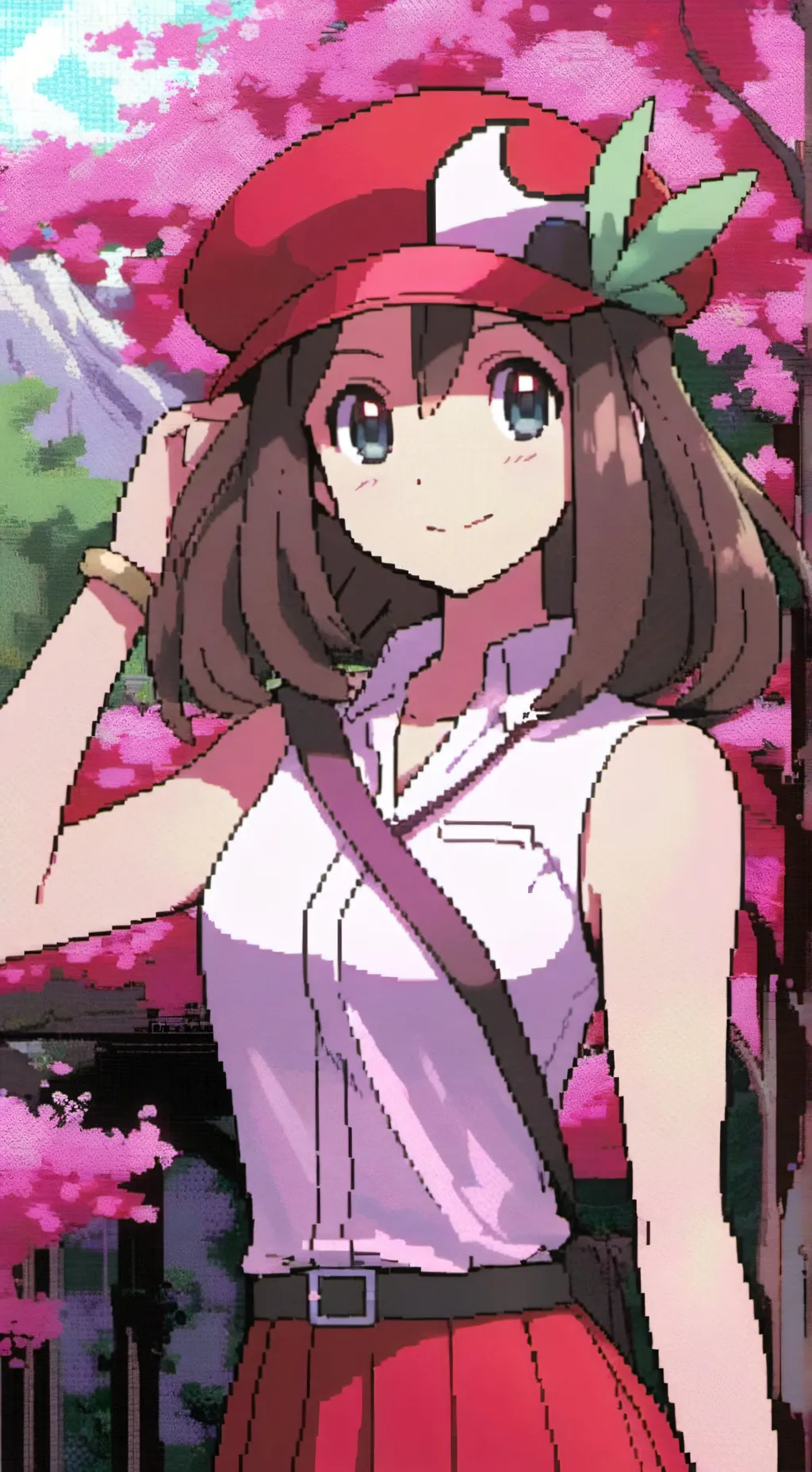 ai character: Blossom background