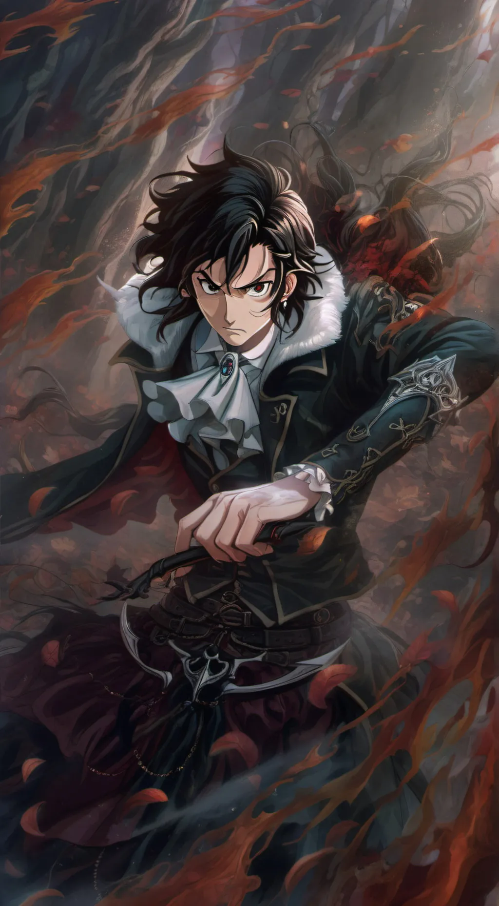 ai character: hashira background