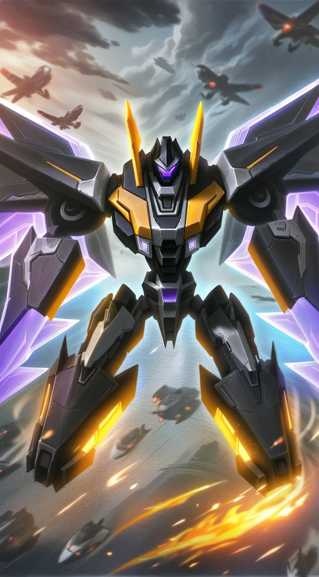 ai character: Cyberflare background