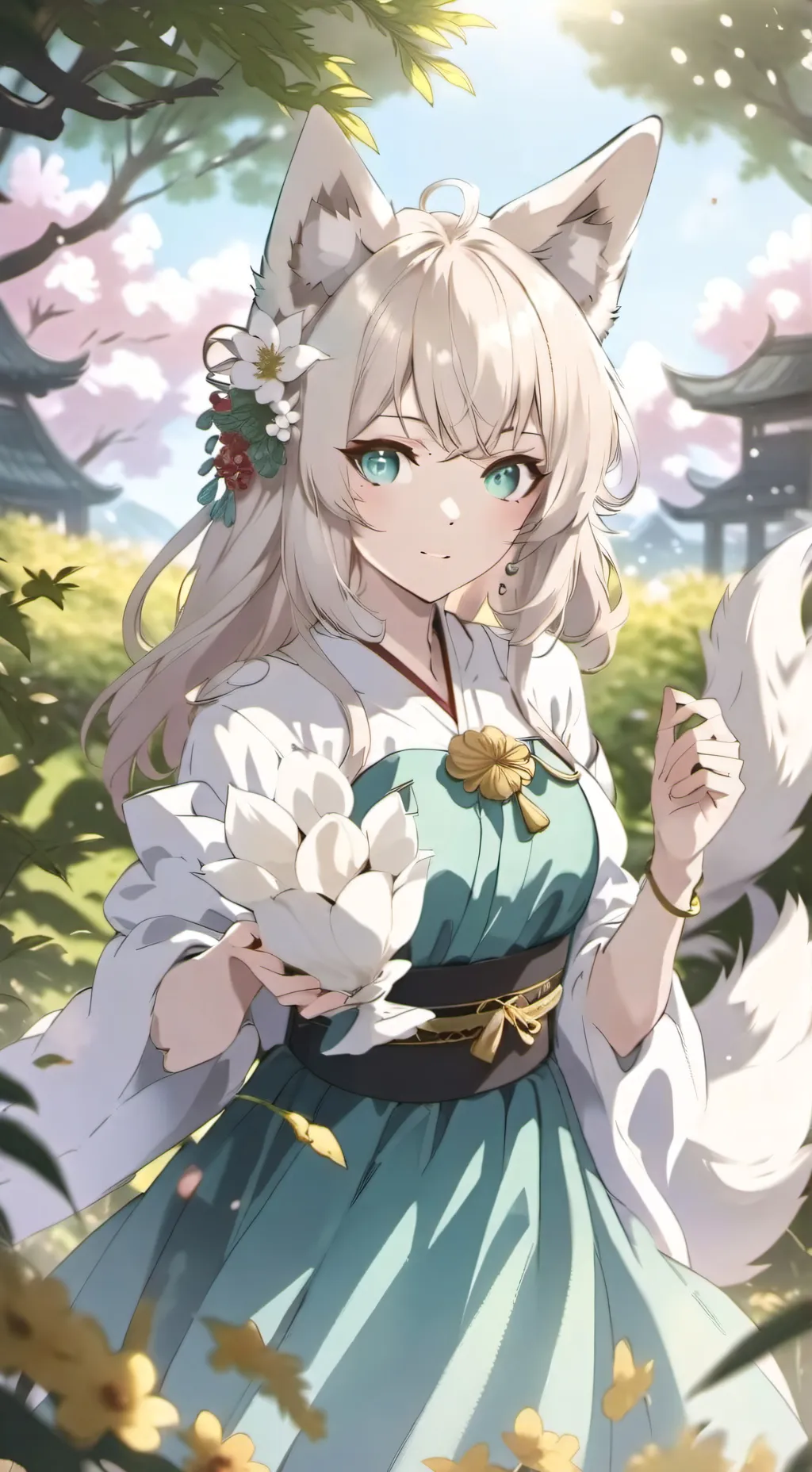 ai character: Genshin party background